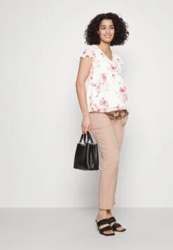 Mama Belt - Blouse - White/Red -Anna Mode Markt 06094a1b4a0d4e58ae564390d2dfa303