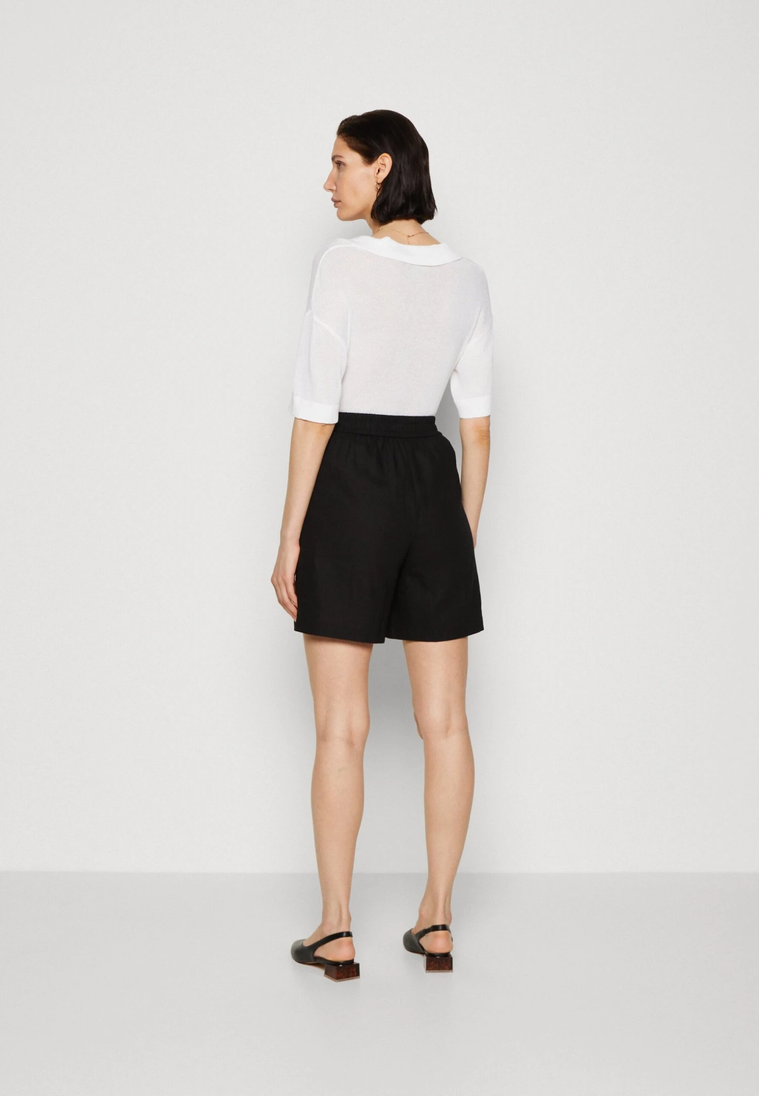Anna Field Linen Mix - Shorts - Black 3 Anna Field Linen Mix - Shorts - Black - Afbeelding 3