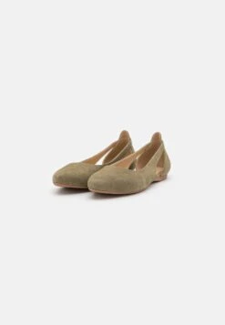 Leather- Ballerina'S - Olive -Anna Mode Markt 156943d4a06b417a8b1ce0543f463ca1