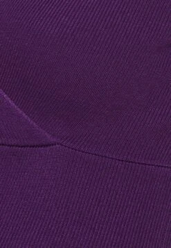 V Ausschnitt Mini Bodycon Ripp Strickkleid - Gebreide Jurk - Purple -Anna Mode Markt 18a6b279dc144692a4478c3b45b4e82d