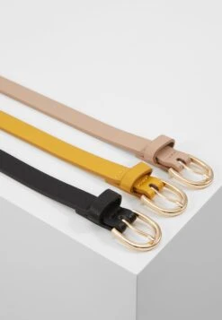 Anna Field 3 Pack - Tailleriem - Black/Yellow/Taup -Anna Mode Markt 2a04016d6cc545b2b15b28c388cf9d6d