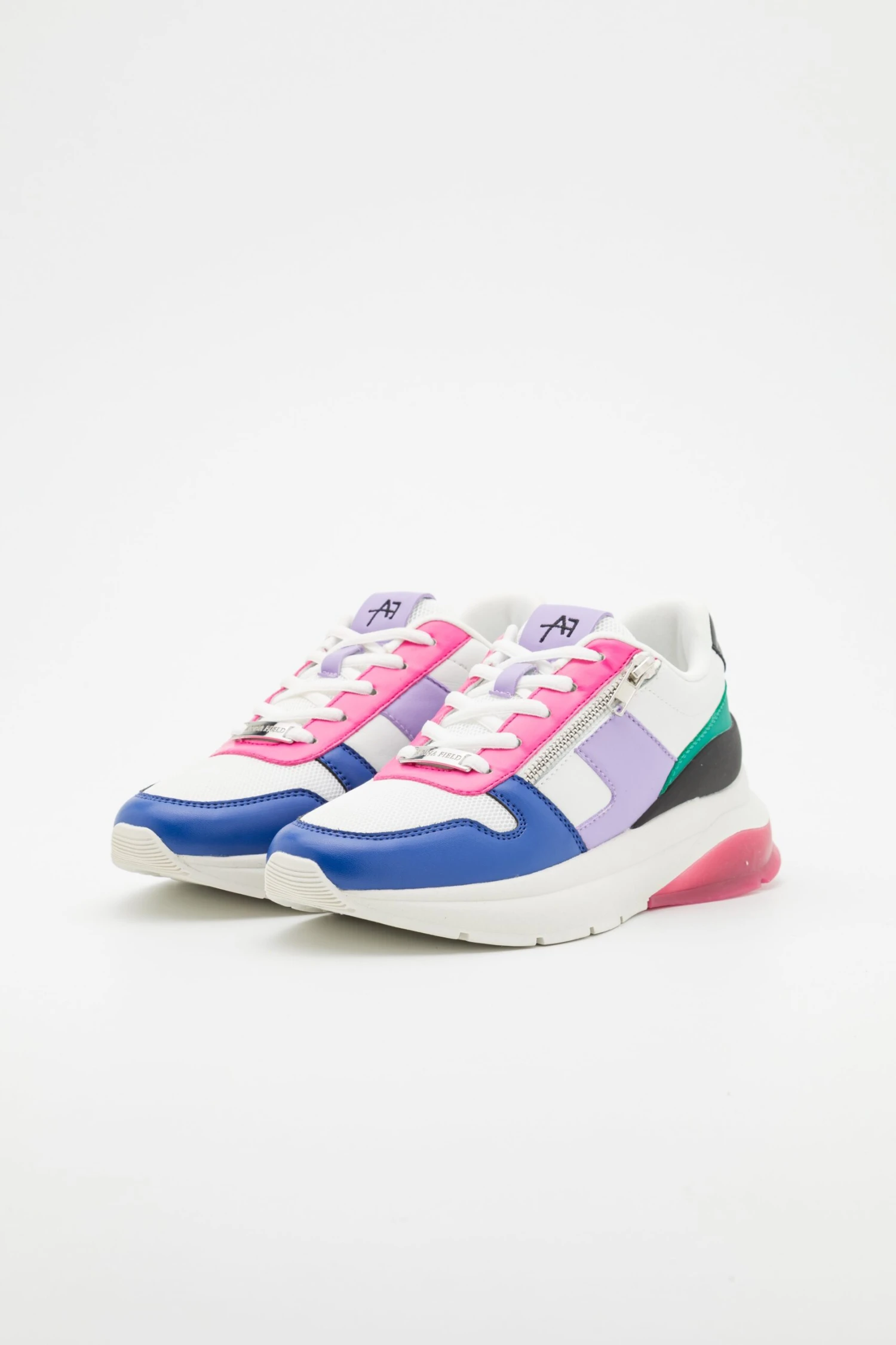 Anna Field Leather- Sneakers Laag - White/Multi-Coloured 3 Anna Field Leather- Sneakers Laag - White/Multi-Coloured - Afbeelding 3