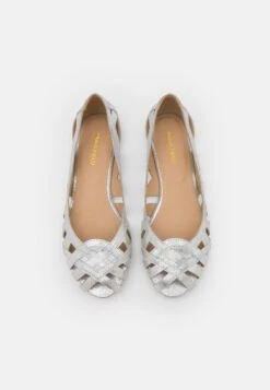 Anna Field Leather - Peeptoe Ballerina'S - Silver -Anna Mode Markt 41d293fcbba948eb9fa8525a5ce0060d
