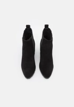 Leather - Enkellaarsjes Met Sleehak - Black -Anna Mode Markt 67ab7b4de58549a0929c320a62d80a46