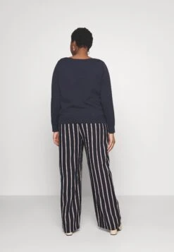 Wide Leg Pant - Broek - Dark Blue/Brown/White -Anna Mode Markt 77843960049c4fcda05186e5f8c43cd2