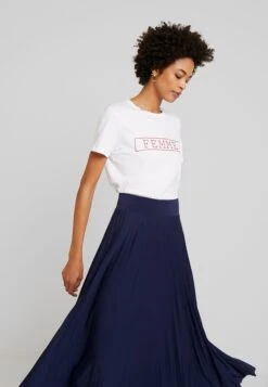 Anna Field Plisse A-Line Midi Skirt - A-Lijn Rok - Maritime Blue -Anna Mode Markt 7ab564a26da040e68012a316977b7a10
