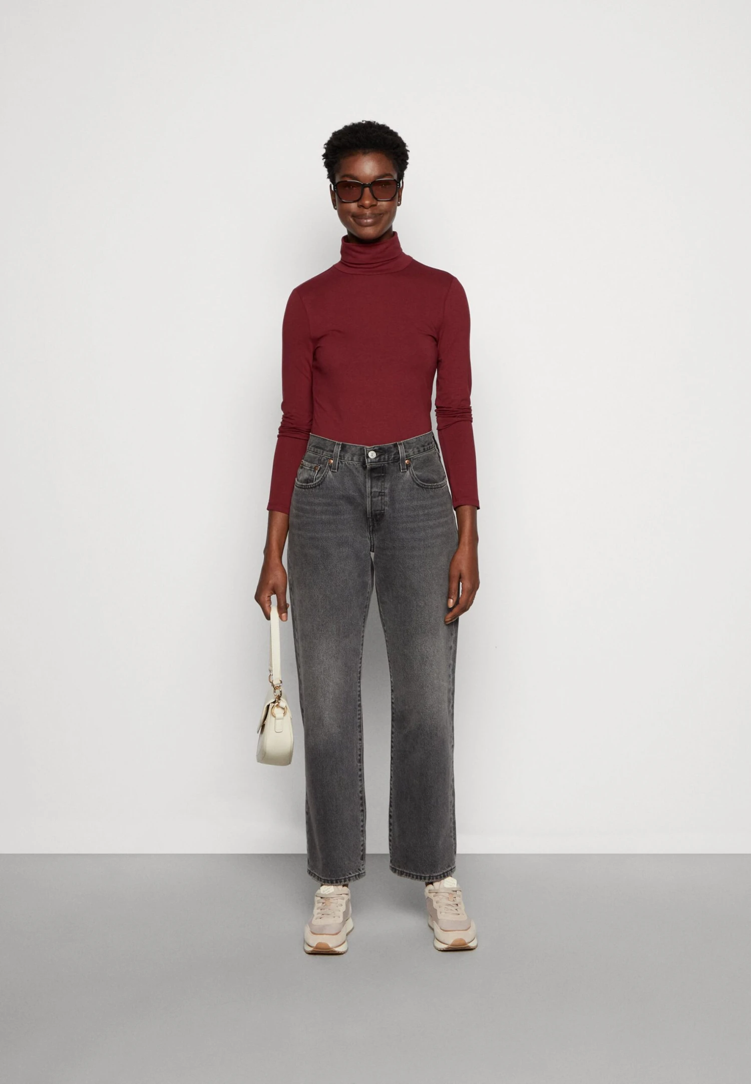 Anna Field Longsleeve - Dark Red 2 Anna Field Longsleeve - Dark Red - Afbeelding 2