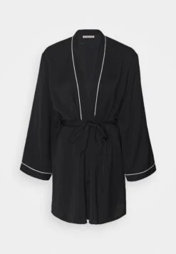 Anna Field Amanda Satin Dressing Gown - Badjas - Black -Anna Mode Markt 8d83c445099f4342aabc07d1ce2caede