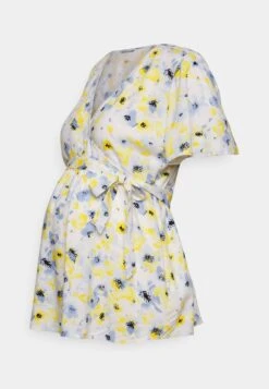 Blouse - White/Light Blue -Anna Mode Markt a46e118b03cd496fbff99173a181355e