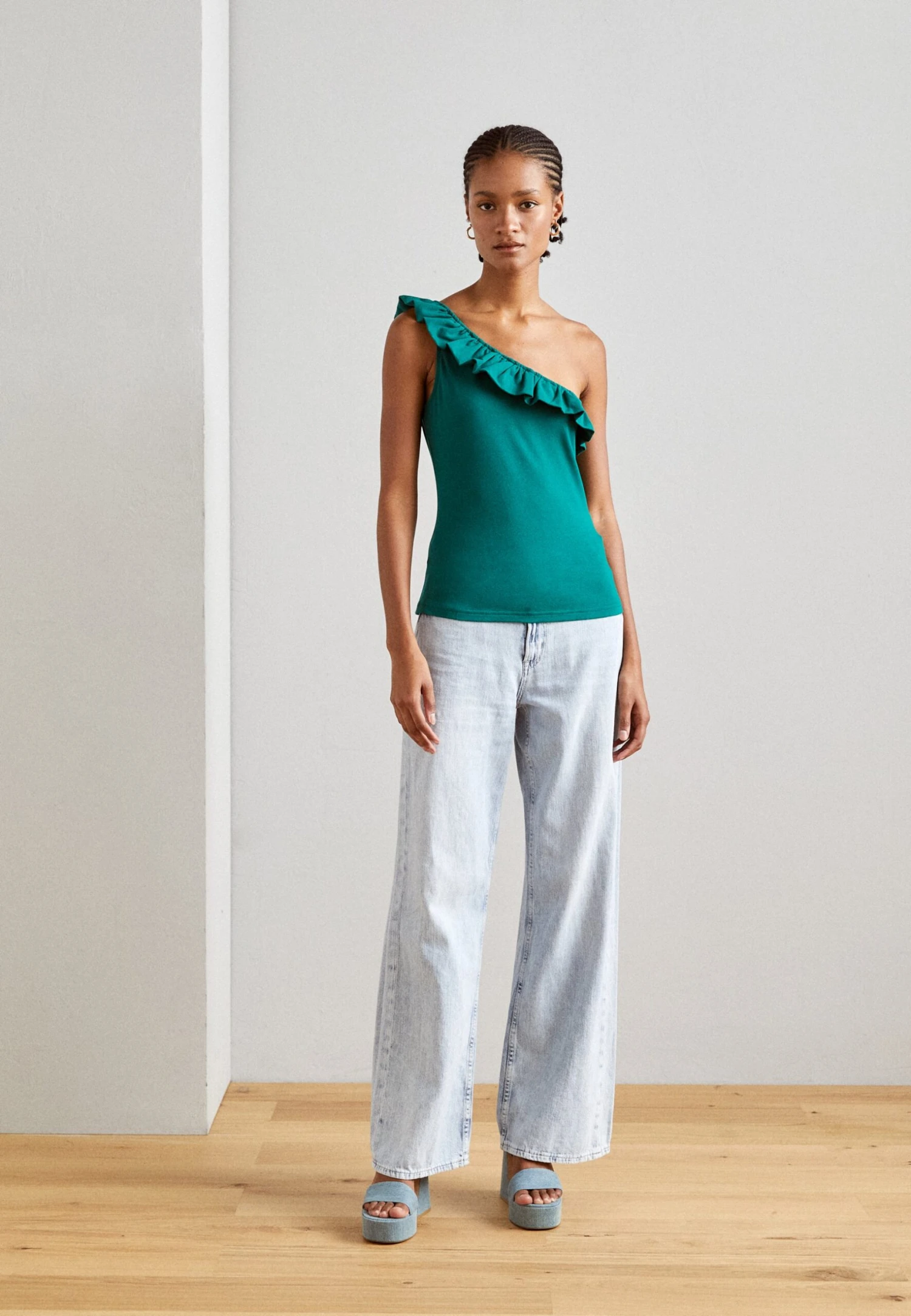 Anna Field Top - Green 2 Anna Field Top - Green - Afbeelding 2