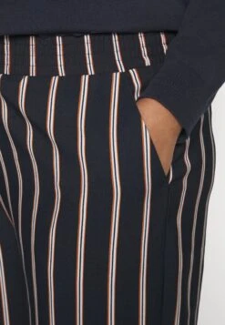 Wide Leg Pant - Broek - Dark Blue/Brown/White -Anna Mode Markt dc42858a19f74efa861d825563512498