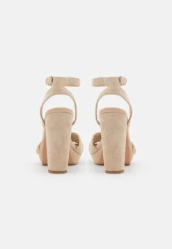 Anna Field Leather - Sandalen Met Hoge Hak - Beige -Anna Mode Markt de15695f018a4dd584ef710a442fa759