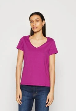 Anna Field 3 Pack- T-Shirt Basic - Dark Yellow/Purple/White -Anna Mode Markt e4a013ce520243aba93ae00efe6e237b